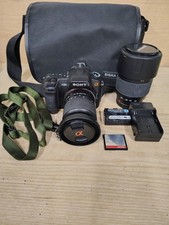 Sony Alpha DSLR-A300 10.2MP Digital SLR Camera w/ DT 18-70mm Lens 70-300 Lens