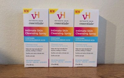 3x vH essentials Intimate Skin Cleansing Vaginal Soothing Spray - 3 fl oz each
