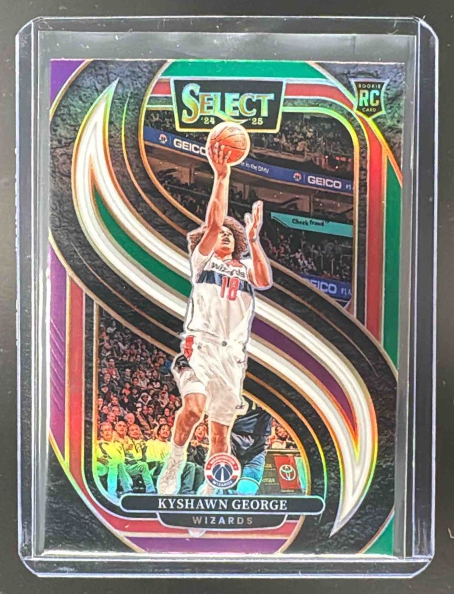 EL.172 Kyshawn George 2024 Panini Select Green White Purple Prizm Concourse RC