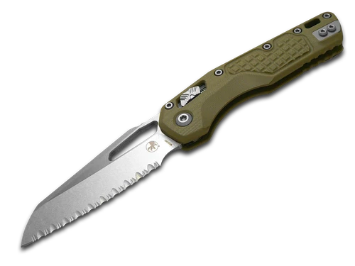 Microtech MSI Lawman 210-12FRGTODLM OD Green Frag G10 Serrated M390MK Knife