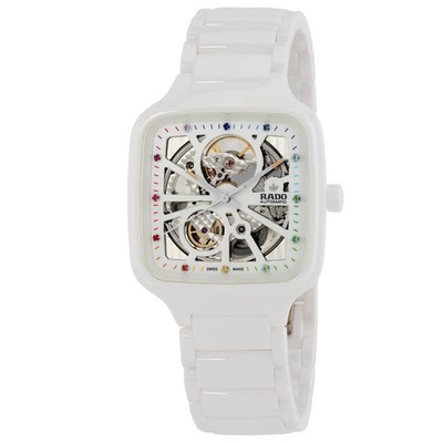 Rado True Square Open Heart Automatic White Dial Unisex Watch R27073712