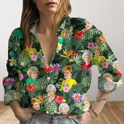 Golden Girl Blouses Shirt 80s TV Sitcom Women Blouse