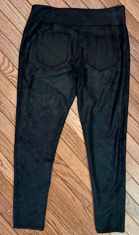 牛仔弹力皮革 Look Mudd Ponte 4x 弹性弹力裤黑色 XL 码 — 第 3/4 张图片