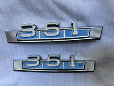1969 Mercury Ford Torino 351 Emblems 2 Oem 1969 Mercury Ford Torino 351 Emblems 2 Oem