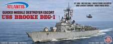 USS Brooke DEG-1 Guided Missile Destroyer Escort 1/311 Scale Model Kit Used V