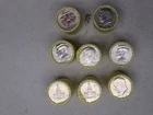 8 SEALED UNSEARCHED KENNEDY HALF DOLLAR ROLLS SILVER? GAMBLE
