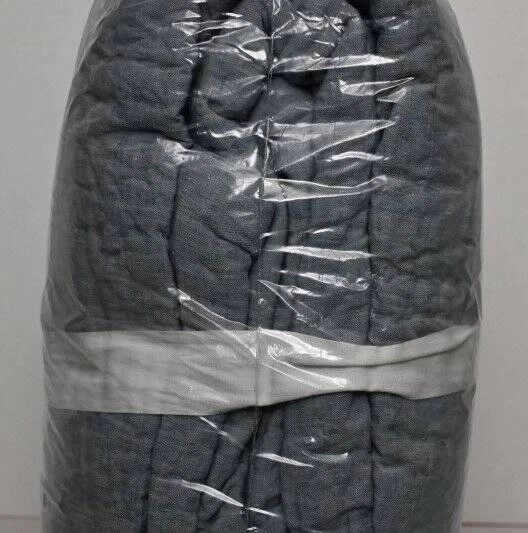 Pottery Barn Belgian Flax Linen Handcrafted Quilt, King/Cal.King Chambray NWT... - Image 4 of 4