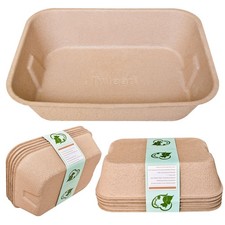Disposable Cat Litter Box 5-Pack with 1-Towel Eco Friendly 100 Recycled Pa...