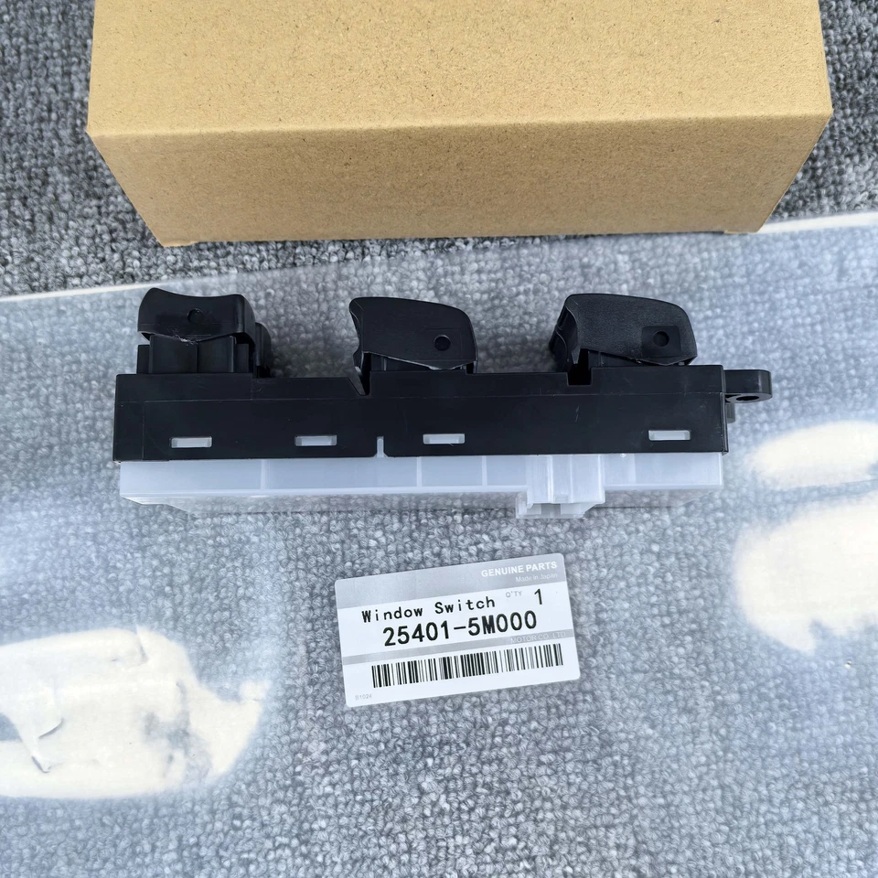 Interruptor de ventana eléctrica principal delantero izquierdo del lado del conductor OEM para Nissan Sentra 2000-06 Foto 3 de 3