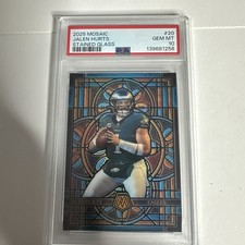 2025 Panini Mosaic Jalen Hurts Stained Glass Psa 10!  💎💎 #20  Eagles Ssp🔥🔥💥