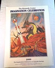 The Kennedy Center 2000 Imagination Celebration Poster Signed Michael Hague