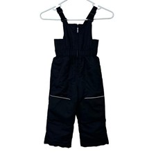 Swiss Tech Toddler Kid  s Snow Bib Snowsuit Size 3T Fleece Lined Black Winter