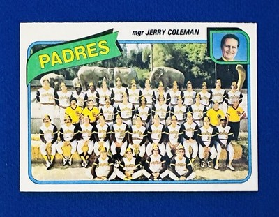 1980 TOPPS #356 SD PADRES TEAM CARD NM-MT OR BETTER FINGERS/OZZIE/WINFIELD HOF