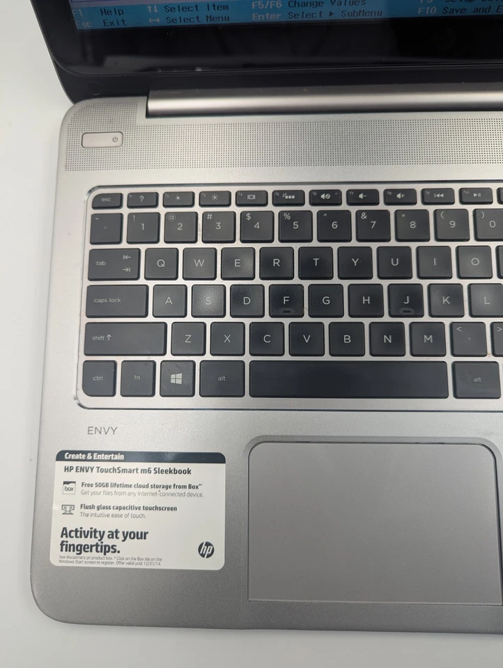 HP Envy TS M6-k025dx Sleekbook 15.6" i5-4200U 1.60GHz 4gb RAM | FOR PARTS - Image 3 of 4