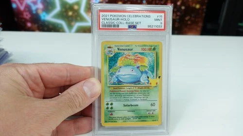 Pokémon PSA 9 MINT Celebrations Venusaur 15/102 Base Set RARE