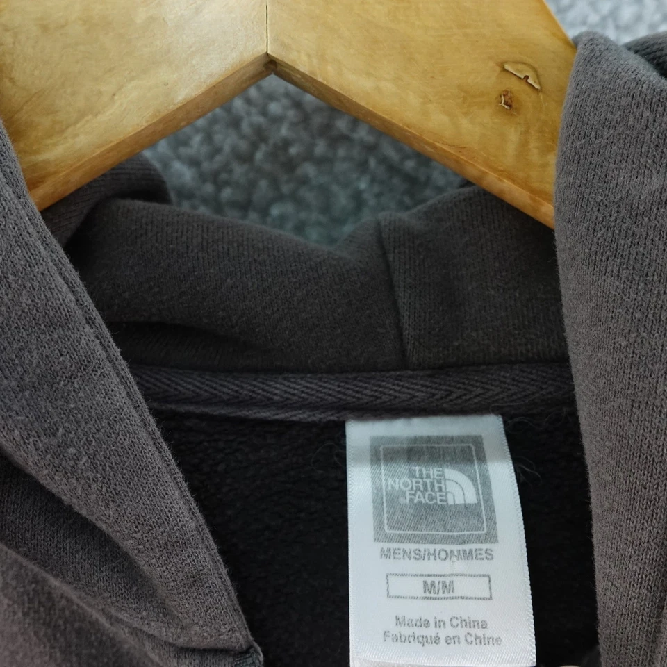 The North Face 灰色全拉链连帽衫男式 M 卫衣运动服 Y2K 滑冰者 — 第 4/4 张图片
