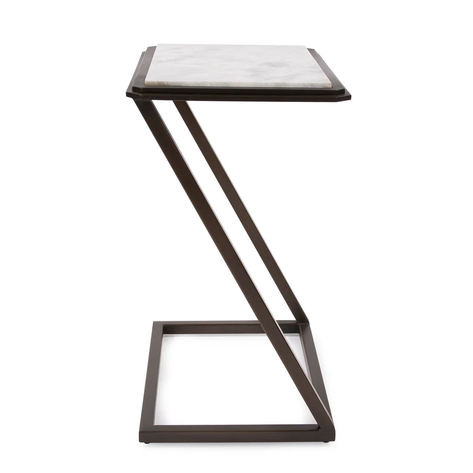 Howard Elliott HEIF28313 Jani 20" tapa de mármol y acento de acero - multicolor Foto 4 de 4