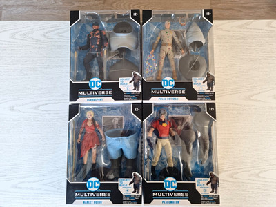 Suicide Squad McFarlane DC Multiverse Figuren Harley Quinn Peacemaker