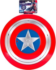 MARVEL Captain America Plastic Shield with Elastic Handles Costume Accessory New