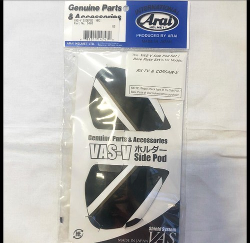 Arai VAS-V Side Pod Cover Holder Set Corsair-X, RX7-V, RX7-X, X-Type Helmets - Picture 15 of 38