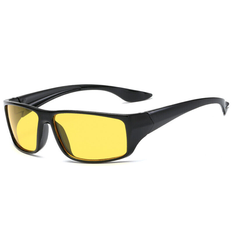 HD Night Driving Glasses Green Yellow Anti Glare Vision Tinted Sport Glasses