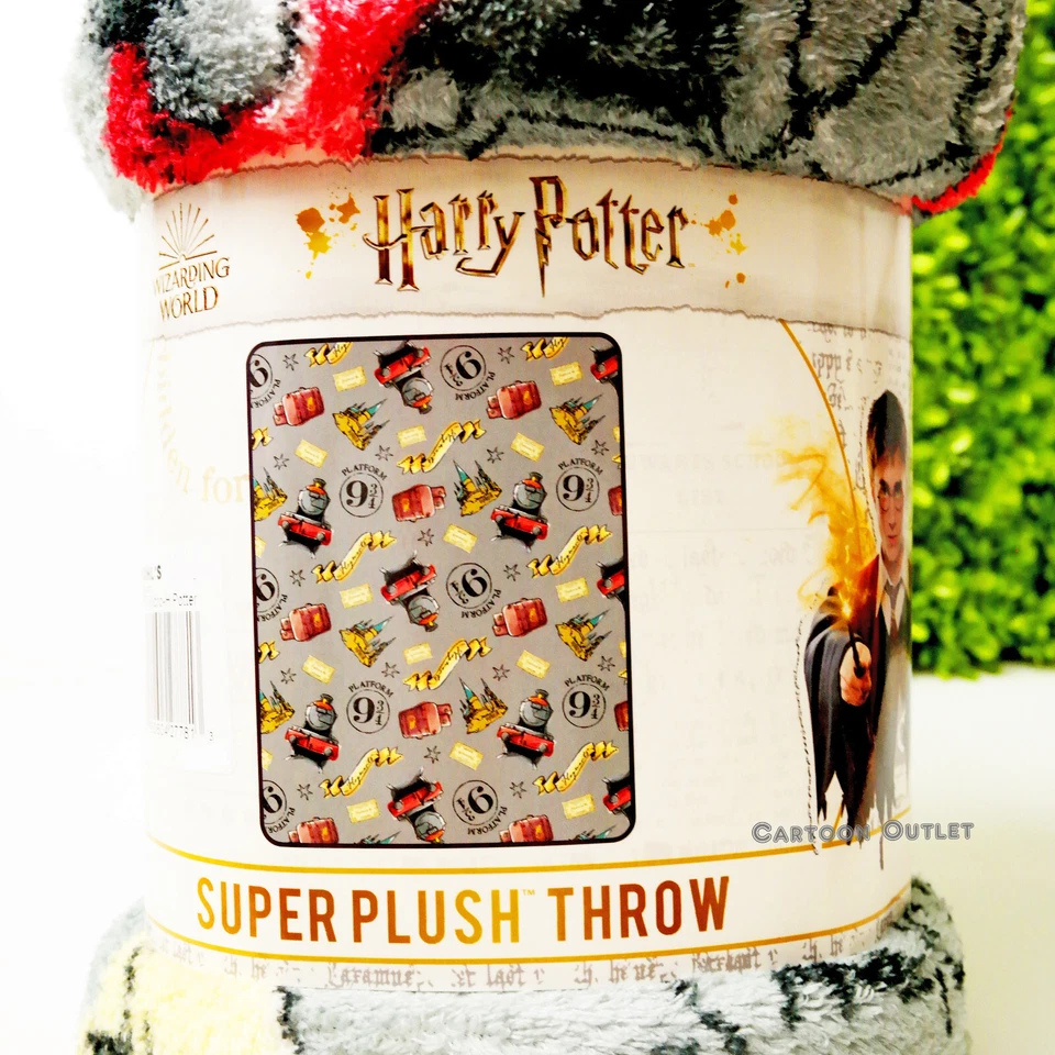 Harry Potter to School Hogwarts Plush Fleece Throw Blanket Soft 46" x 60" New - Image 2 of 4