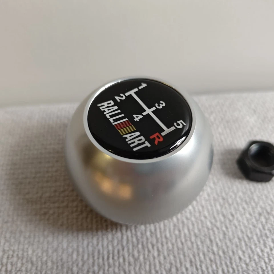 RALLIART 5SP CROMO perilla de cambio MITSUBISHI LANCER EVO MIRAGE ECLIPSE ASX VR4 Foto 4 de 4