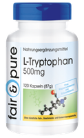 L-Tryptophan 500 Mg - 120 Kapseln - Essentielle AminosäUre - Vegan | Fair & Pure