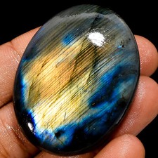 Natural Labradorite Oval Shape Cabochon Loose Gemstone 109 Ct 42X32X8mm EE-40767