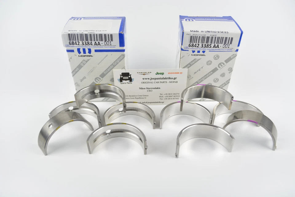 KIT de cojinete del cigüeñal principal Jeep Wrangler JL 2.0 nuevo genuino Mopar Foto 2 de 4