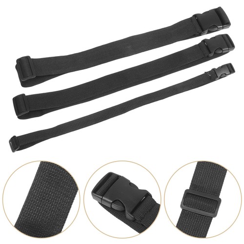 3pcs Waist Bag Extender Strap Adjustable Buckle For Travel Convenience