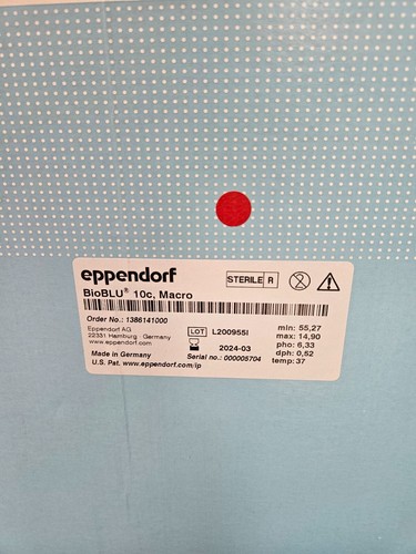 Eppendorf BioBLU Bioreactor 10c Single Use 13.3 L Sterile - Picture 7 of 12