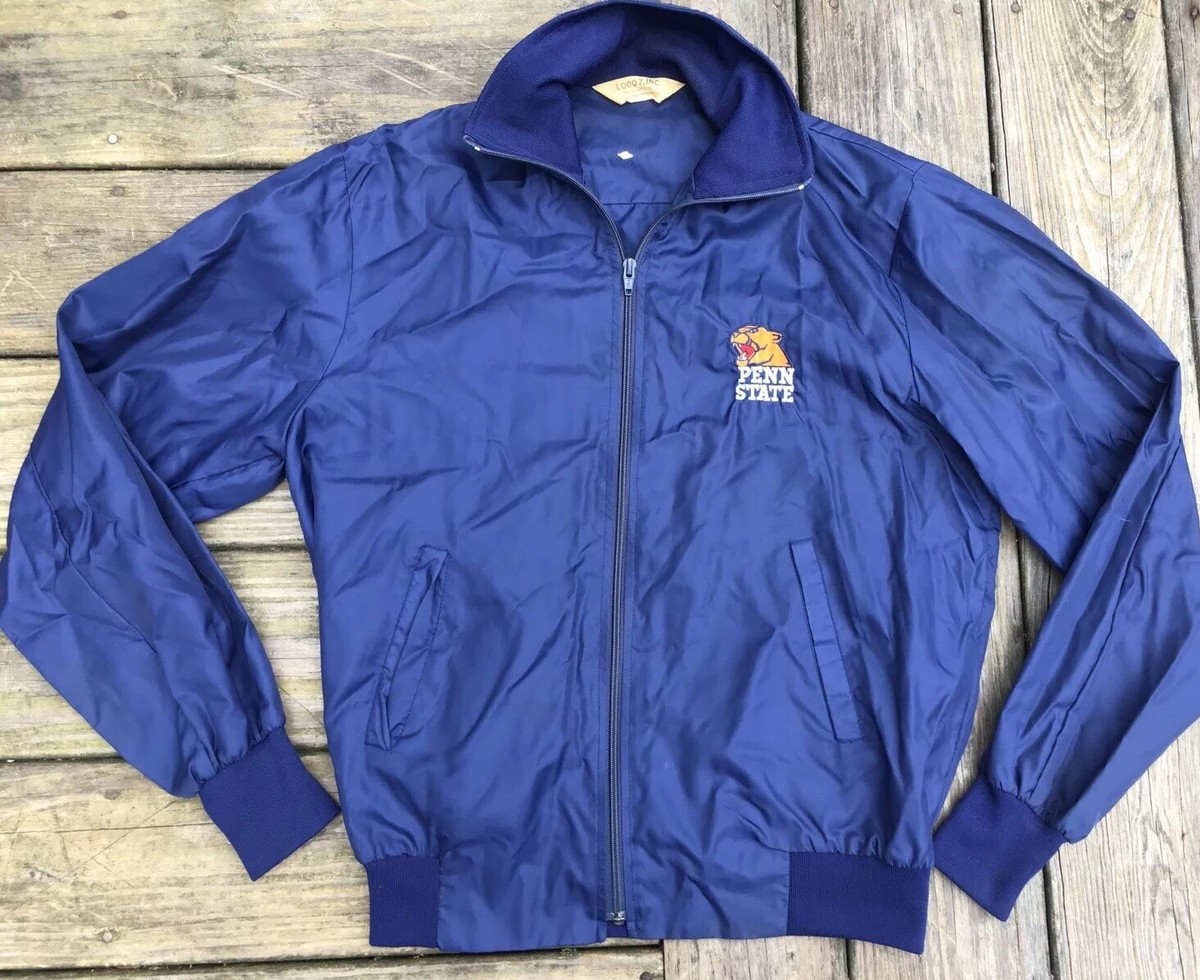 Vintage Penn State Navy Blue Windbreaker Light Jacket Size S