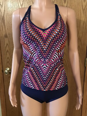 Jantzen NEW  Women's Size Medium Printed  Tankini 2 Piece Swimsuit