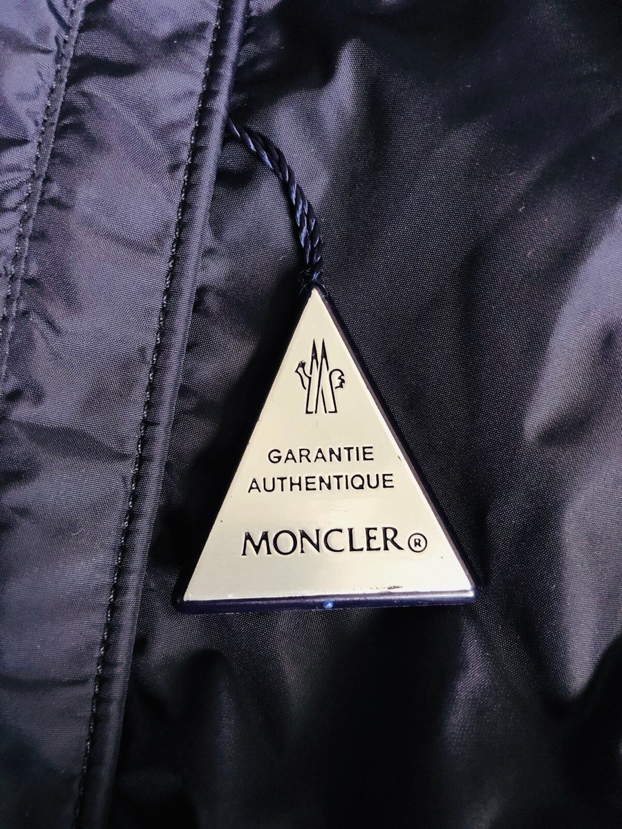 Kids Moncler Navy Blue Urville Jacket with Hood - 10 Years