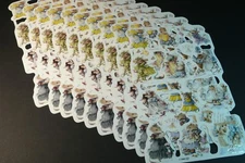 LOT 10 sheets VINTAGE 1989 Marjolein Bastin Die Cut Scrap England Scrapbooking