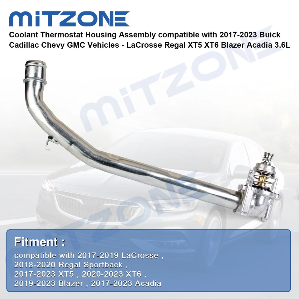 Conjunto de carcasa de termostato para Cadillac XT5 XT6 GMC Acadia 2017-2023 3,6 L NA🚗 Foto 2 de 4