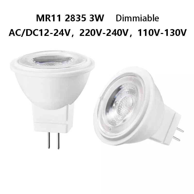 5PC 3W Dimmable MR11 LED Spotlight Bulb GU4 2835 SMD Replace 30W Halogen Lamps - Image 2 of 4