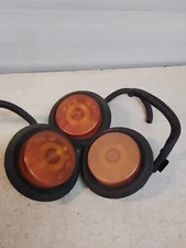 Lot Of 3  2.5" Round 13 LED Amber Light Truck Trailer Side Marker Clearance Grom