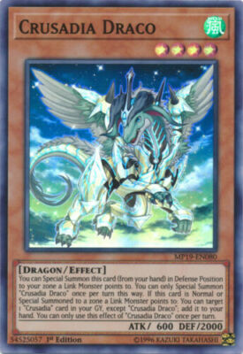 yugioh crusadia cards Vanguard Konami You can make this card gain ATK equal to that opponents monsters ATK during that damage calculation only *** CRUSADIA DRACO *** SUPER