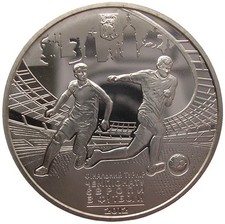 UKRAINE  5 HRYVNI - "EUROPAMEISTERSCHAFT 2012. STADION KIEW" - 2011 (UNC)