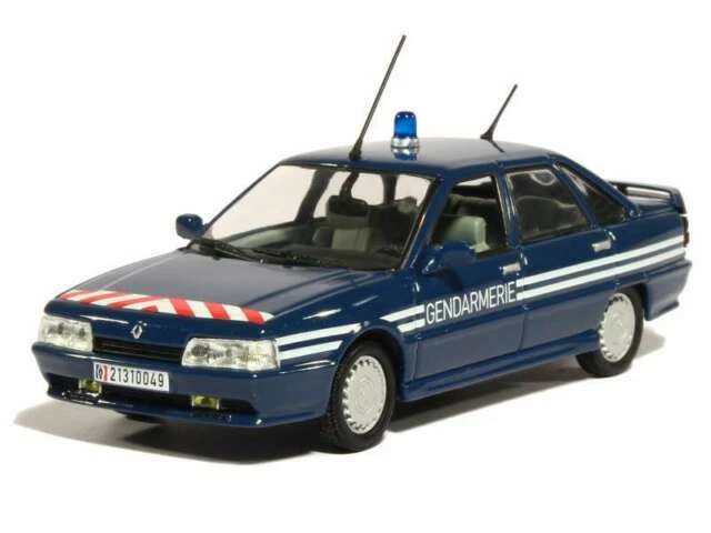 Véhicules policiers miniatures bleus 1:43