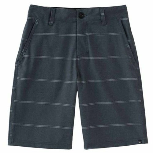 NEW BOYS SIZE 8 DARK SHADOW QUIKSILVER BOARD HYBRID SHORTS ADJUSTIBLE WAIST