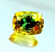 10 Ct Natural Bi-Color Pitambari Sapphire Cushion Cut Loose Gemstone Certified