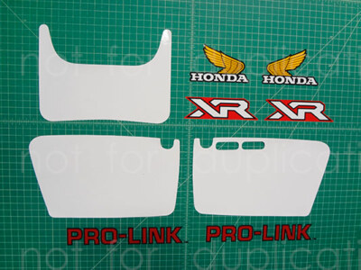 1982 Honda XR200R 9pc Multicolor Decal Kit xr200 | Self-Adhesive ...