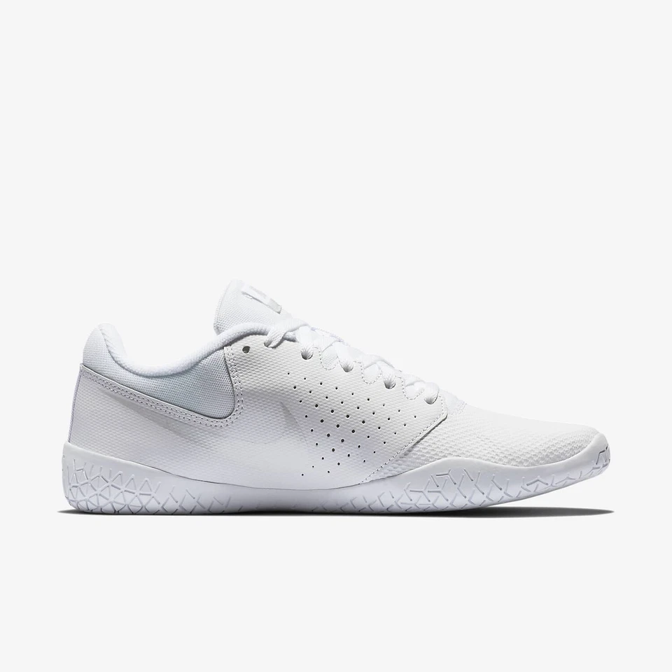 Zapatos de porristas Nike Sideline IV para niñas - blancos/puros Foto 2 de 4