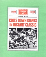 2014 Panini Golden Age Headlines Insert Colts Down Giants In Instant Classic #4