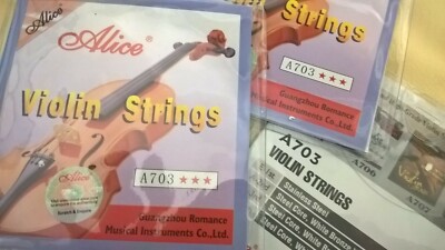 BTS!! Violinensaiten A703 SteelCoreWhiteBronze umsponnen Gr. 1/4 sehr gute Qualität