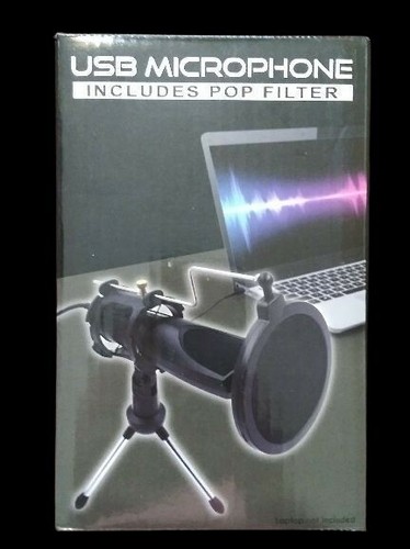 Portable Microphone for Laptop. USB powered with special Pop Filter included - Picture 2 of 4