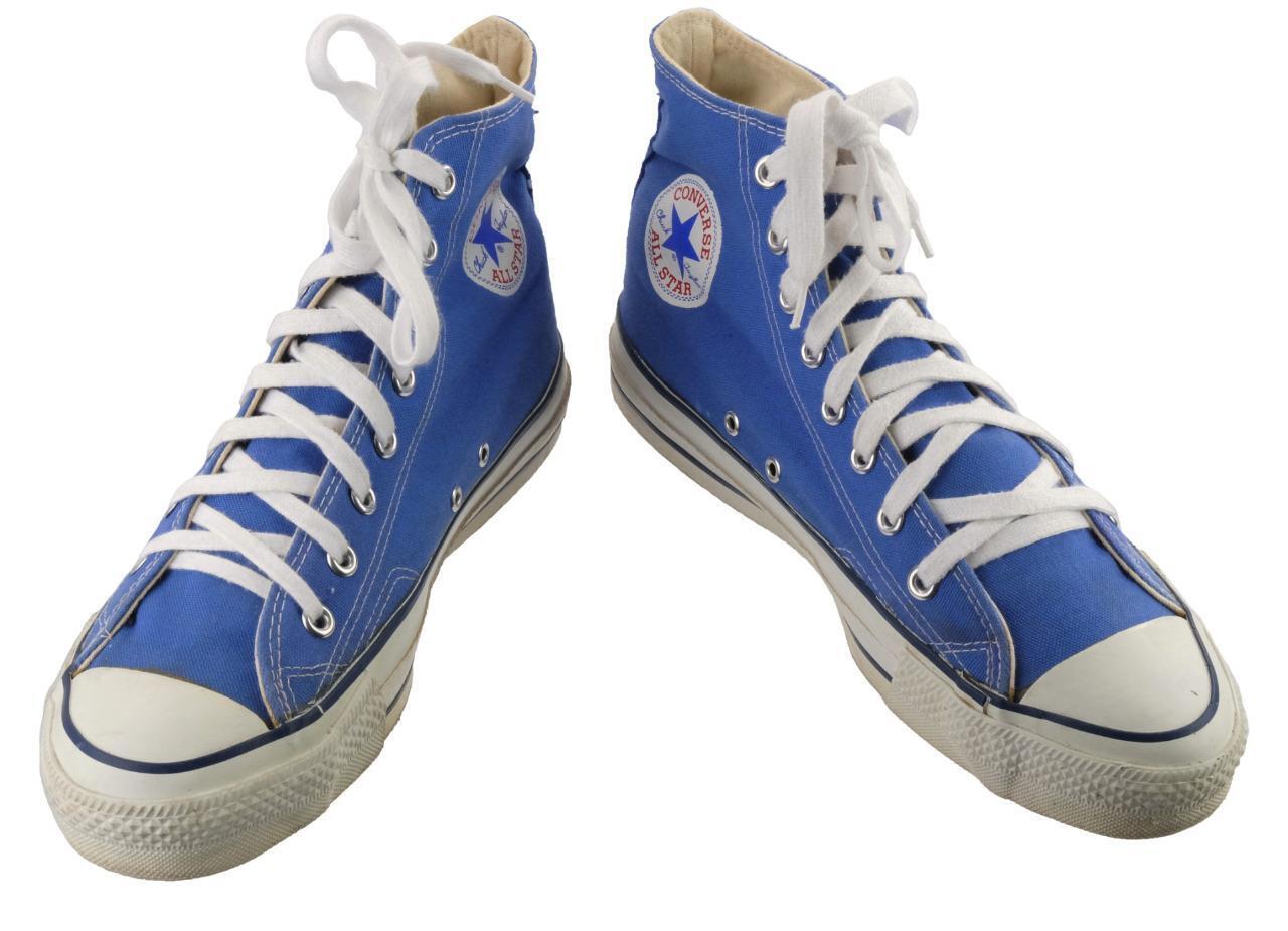 USA Made CONVERSE ALL STAR VTG Sz.  High-Top Fashion Sneakers Royal Blue  | eBay